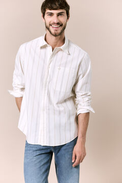 OOTO Camisa rayas popel&iacute;n manga larga