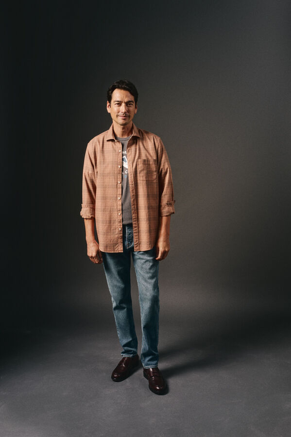 OOTO Camisa cuadro sobretintado Arena