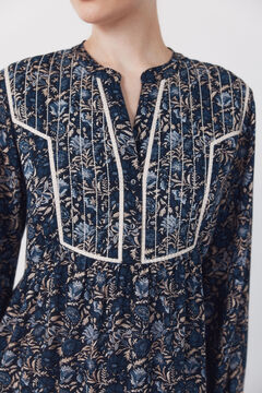 Cortefiel Vestido fluido estampado