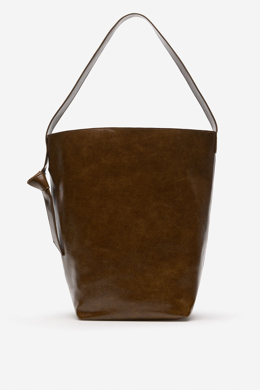 Bolso bucket nudo lazo