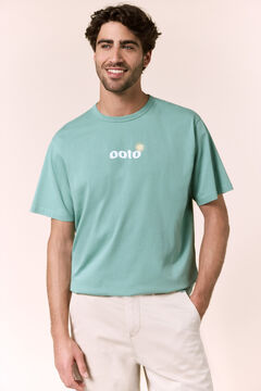 OOTO Camiseta gr&aacute;fica lavada
