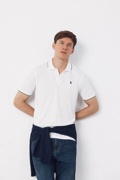 Cortefiel Polo coolmax&reg; gola jacquard