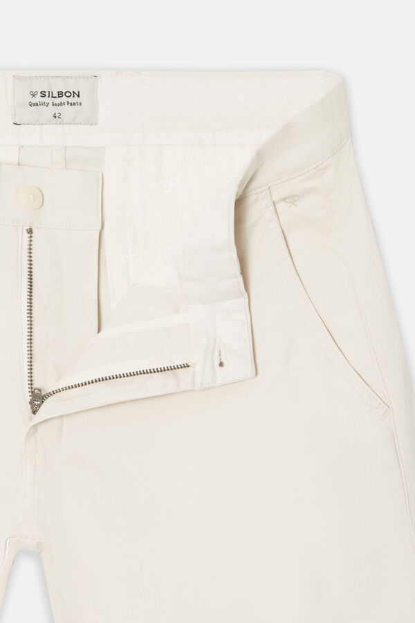 Silbon Pantalon sport chino Beige