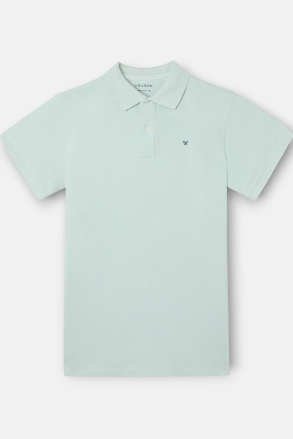Silbon Polo clasico liso Verde