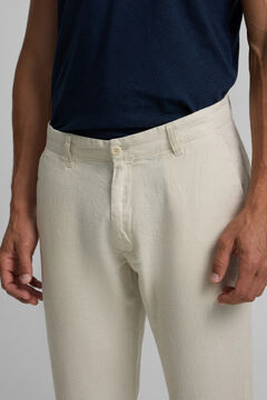 Silbon Pantalon sport chino lino
