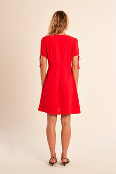 Molly Bracken Vestido de manga corta detalle lazada