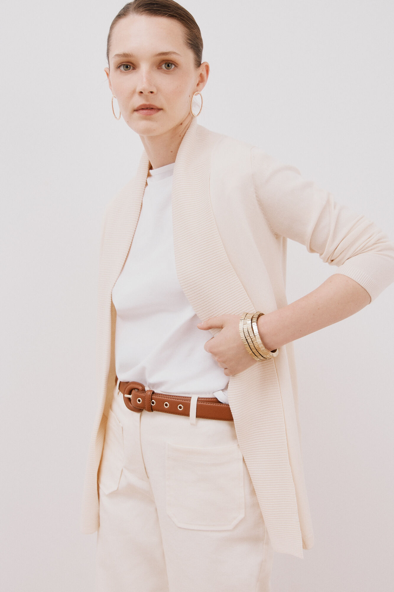 Cortefiel Casaco gola xaile