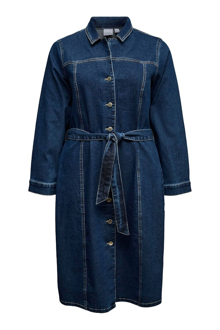 Vestido corto vaquero talla grande