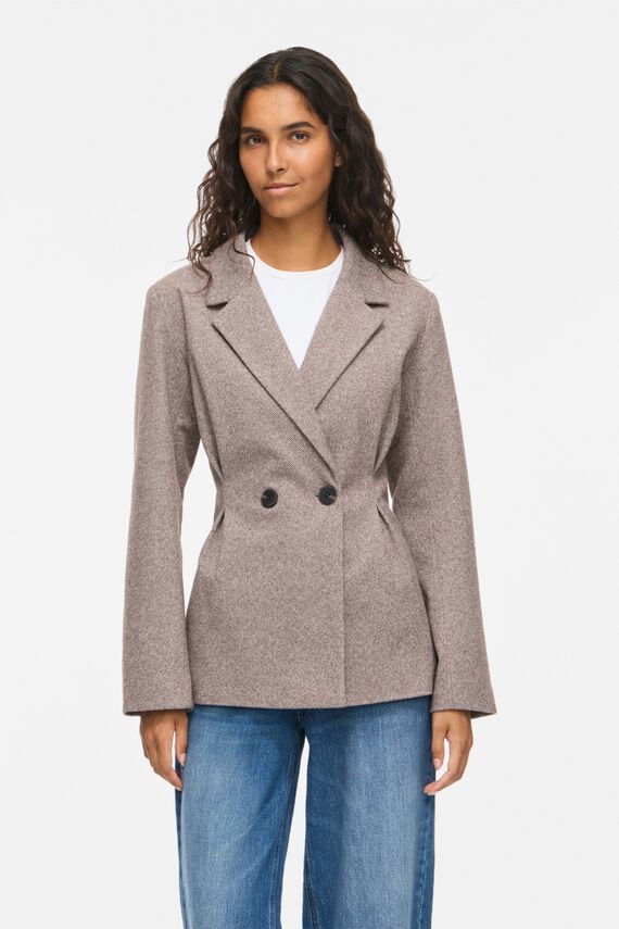 Blazer entallada cruzada