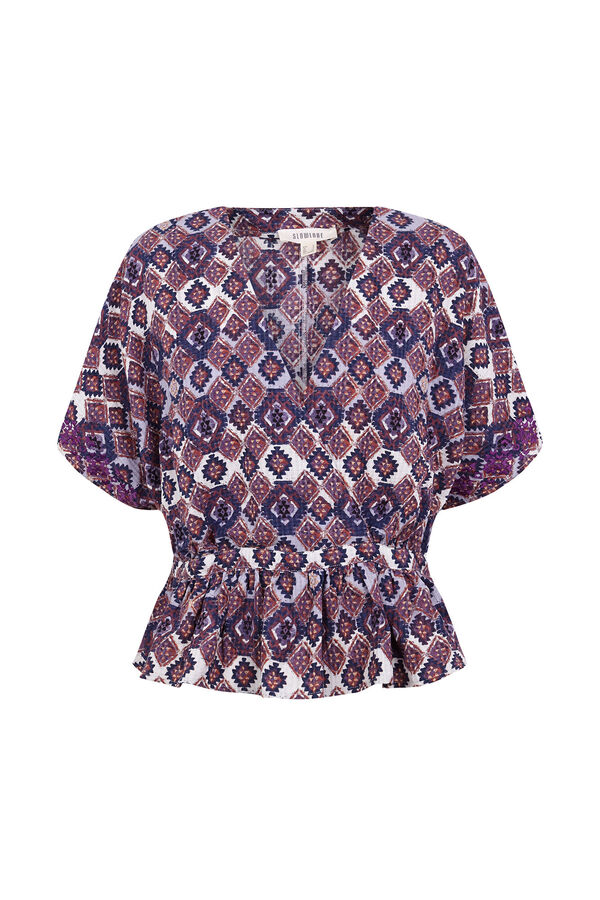 Slowlove Blusa bordado estampada Multicolorido