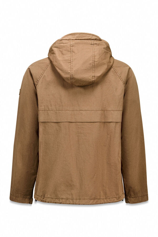 OOTO Parka curta de algod&atilde;o Castanho