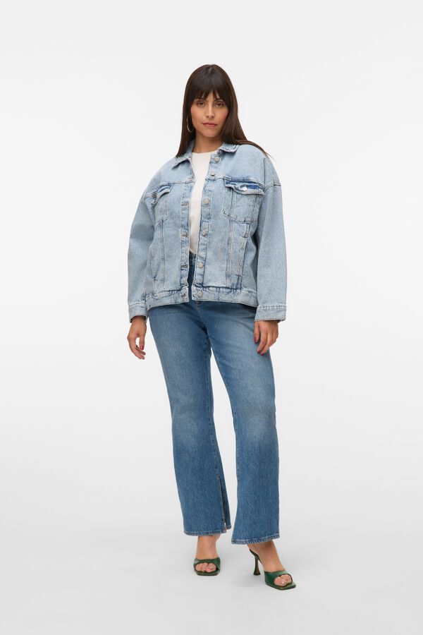 Vero Moda Curve Chaqueta vaquera talla grande Azul