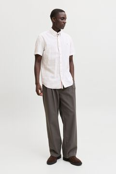 Jack & Jones Camisa lino manga corta