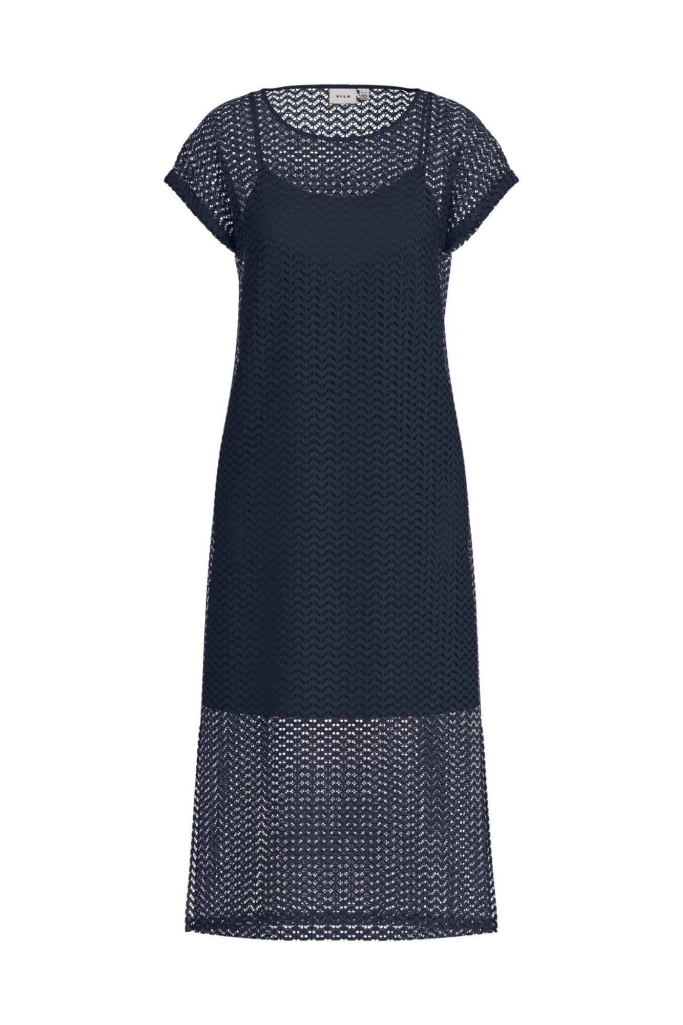 Vila Vestido midi con calados