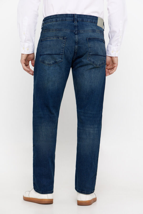 Cortefiel Classic fit dynamic jeans Blue