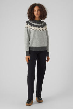 Vero Moda Camisola estampado de manga comprida feminino