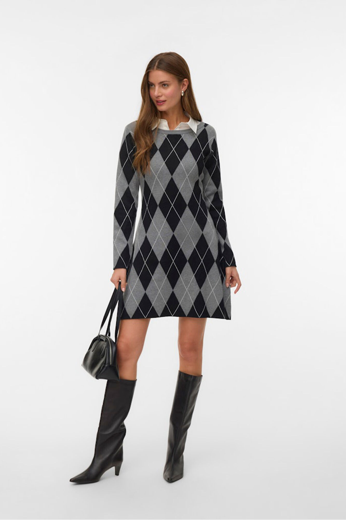 Vero Moda Vestido corto rombos