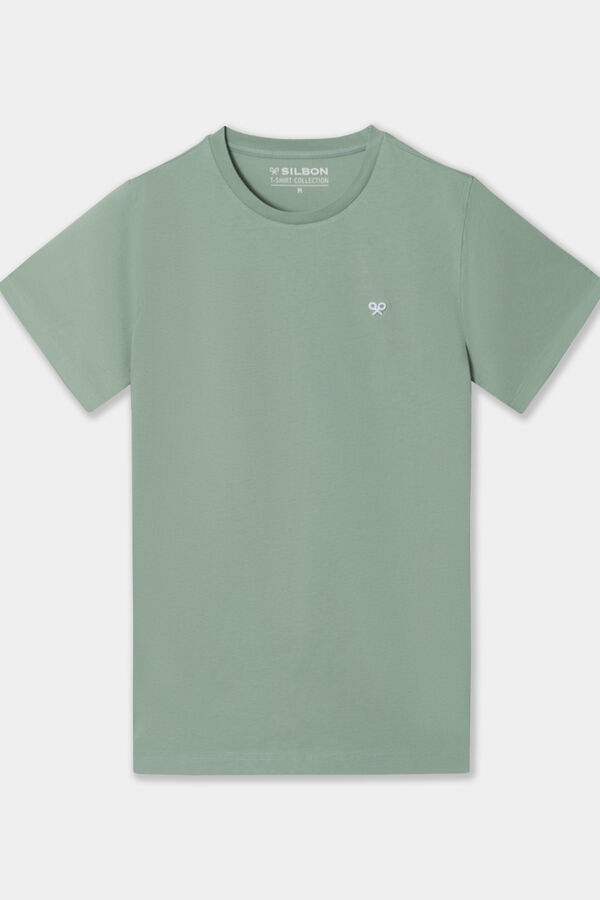 Cortefiel Camiseta raqueta geometrica Green