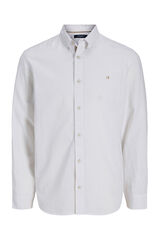 Jack & Jones Camisa manga larga tejido plano Blanco