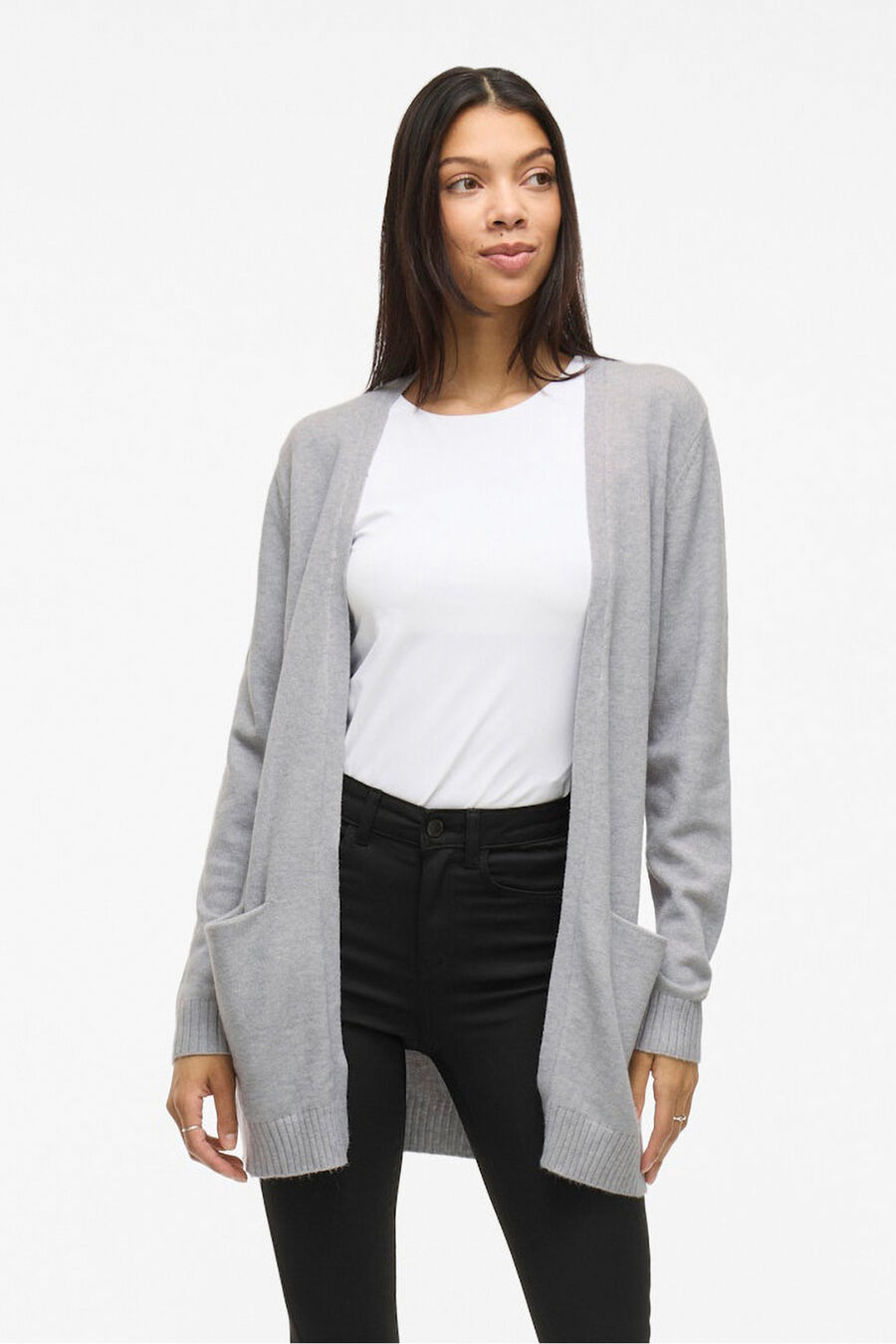 Cárdigan de punto con viscosa