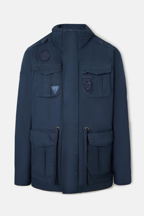 Silbon Military garment dye parka Navy
