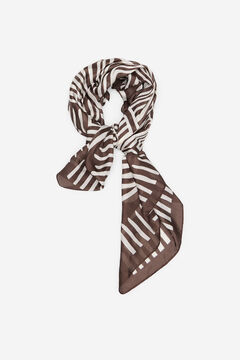 Cortefiel Pa&ntilde;uelo satinado geom&eacute;trico