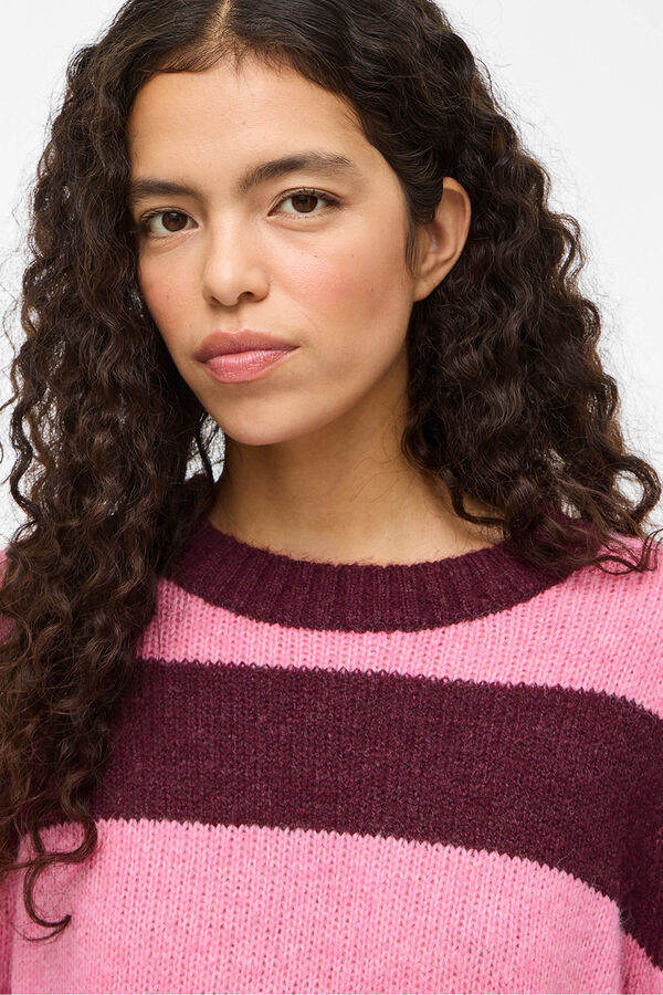 Vila Jersey de punto con rayas Purple