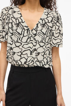 Vila Blusa de manga corta de viscosa