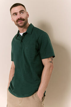 OOTO Polo lavado bordado avi&atilde;o