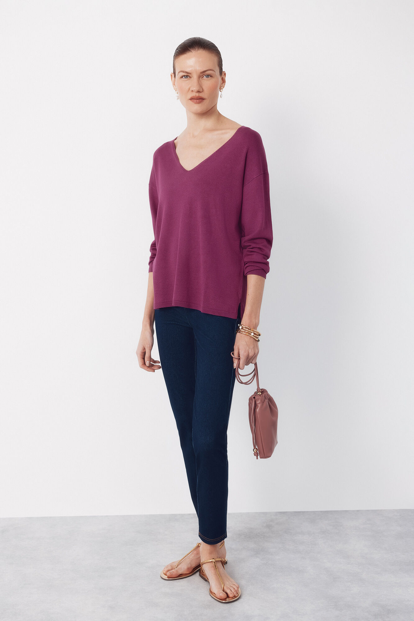 Cortefiel Legging punto denim