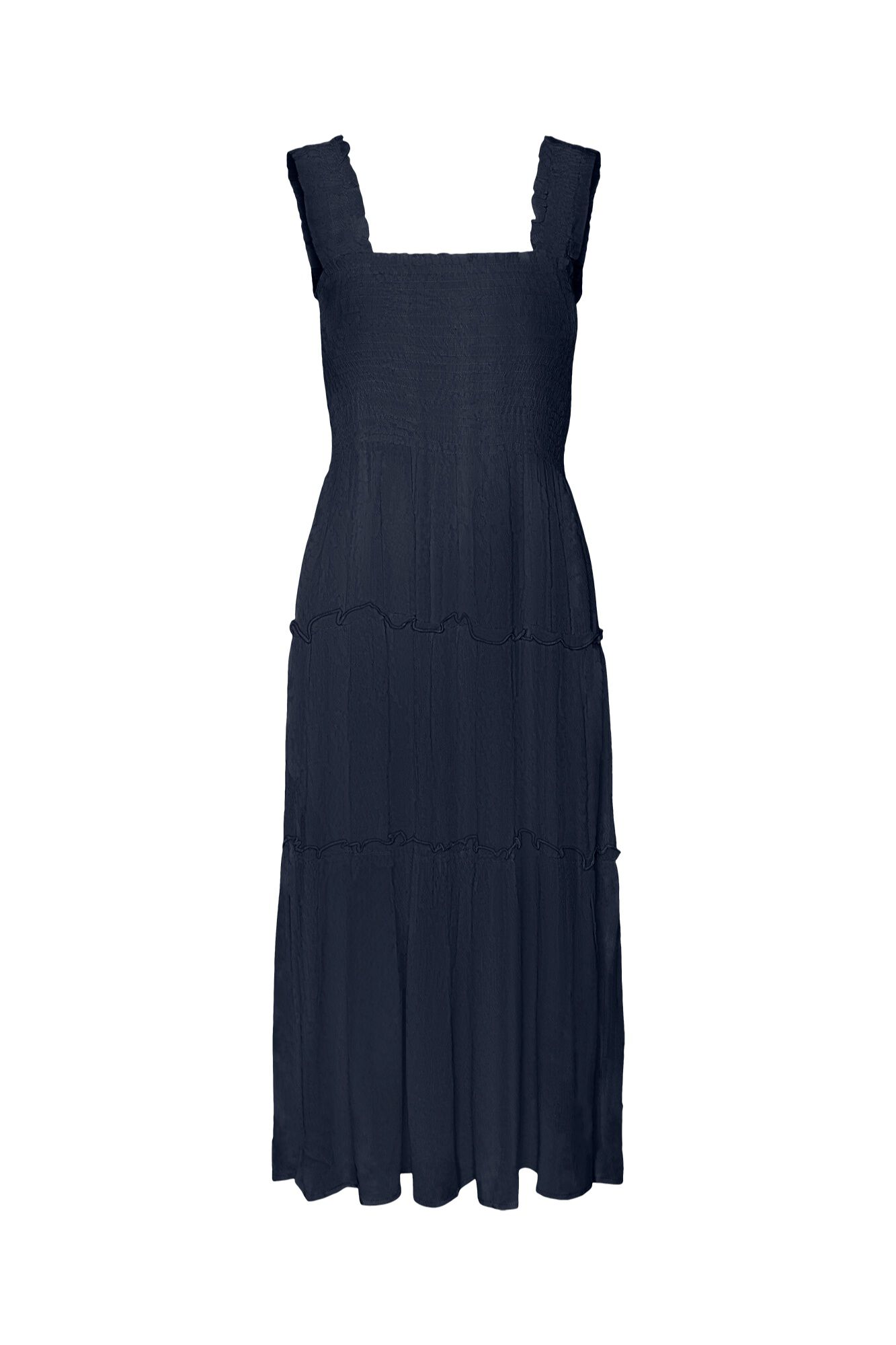 Vero Moda Vestido com el&aacute;stico corte midi