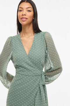 Vila Vestido largo midi de plumeti