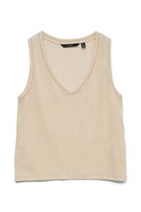 Vero Moda Top manga sisa con puntilla