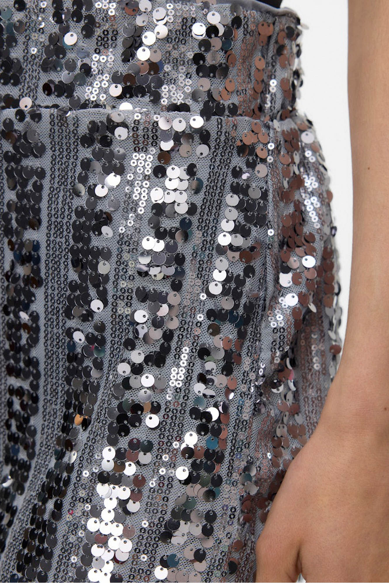 Vero Moda Shorts de festa femininos com lantejoulas