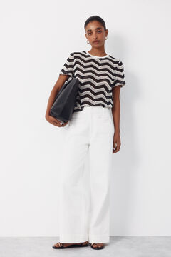 Cortefiel Crochet superior em zigue-zague