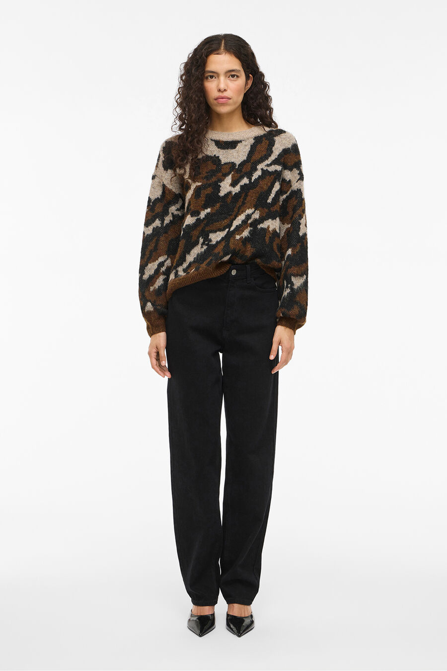 Jersey de punto jacquard con lana