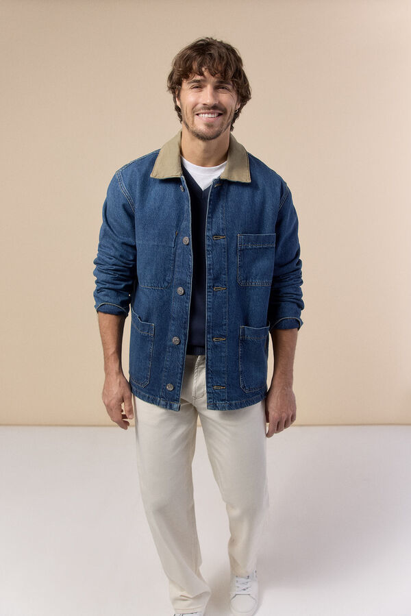 OOTO Cazadora denim worker Azul