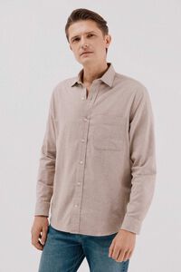 Cortefiel Camisa franela espiga