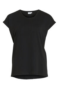 Vila T-shirt manga curta em algod&atilde;o org&acirc;nico