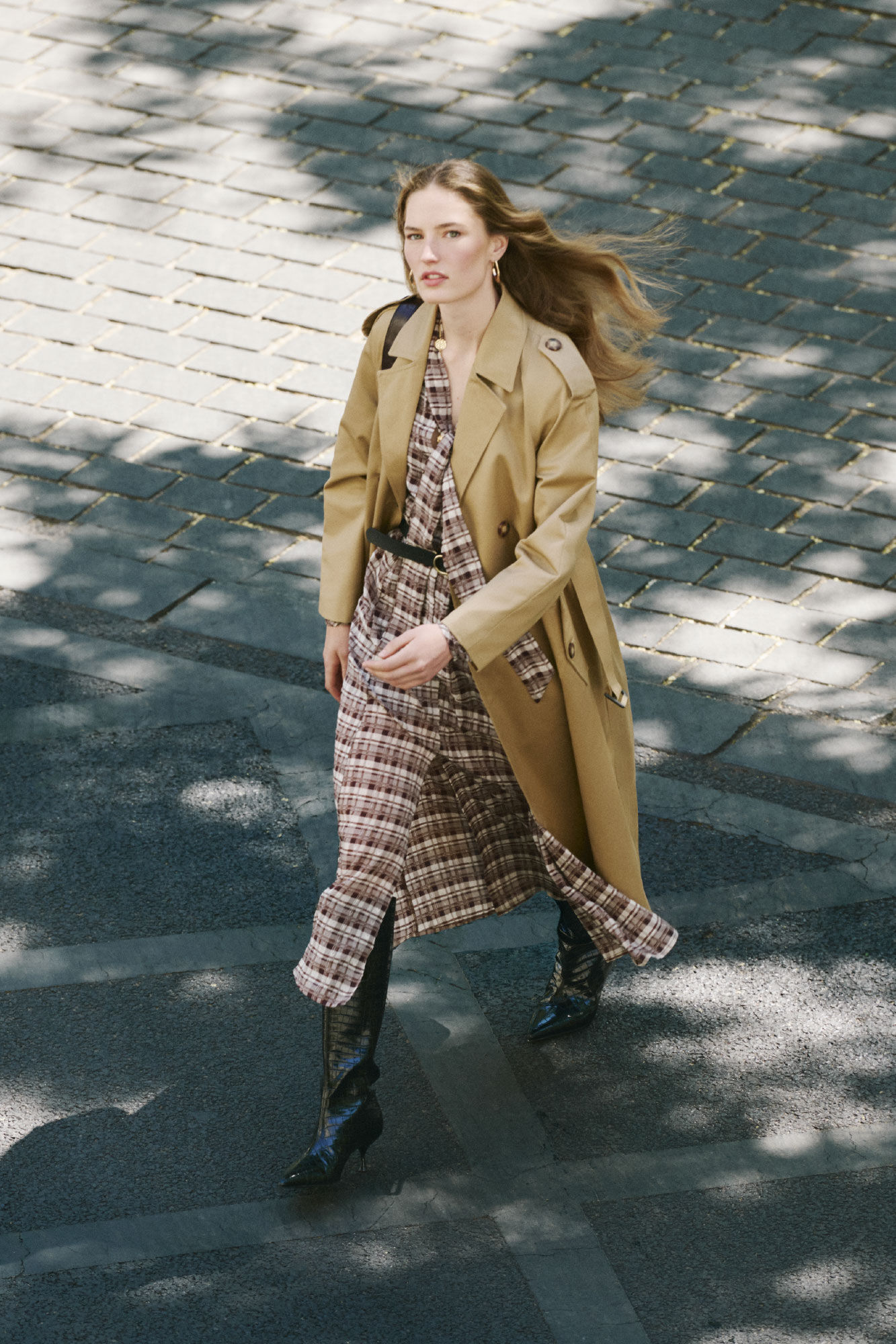 Cortefiel Vestido largo estampado