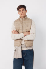 Cortefiel Chaleco acolchado ultralight Beige