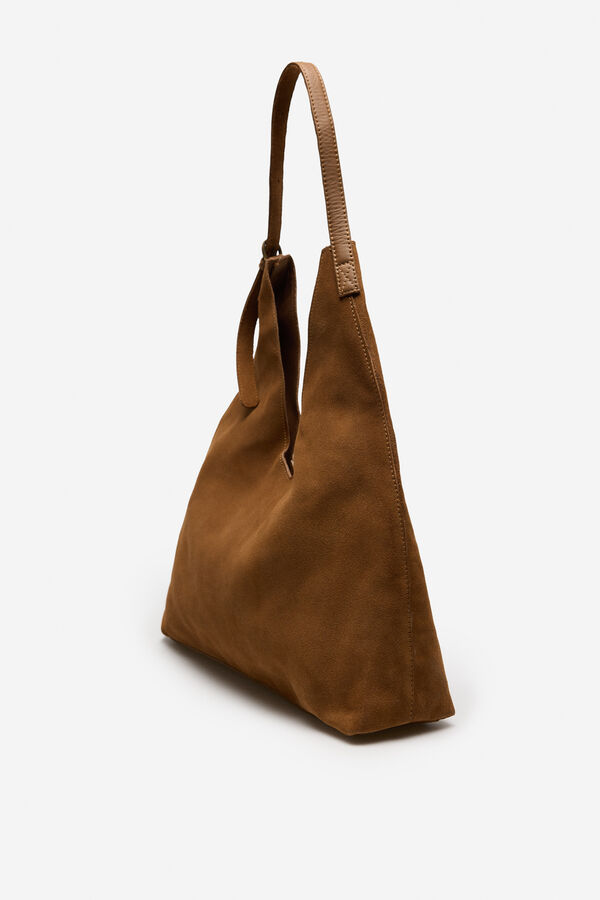 Cortefiel leather hobo bag Camel