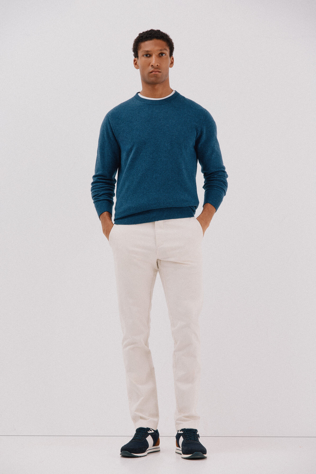 Cortefiel Jersey lana lambswool cuello redondo