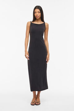 Vila Vestido midi con cuello barco de modal