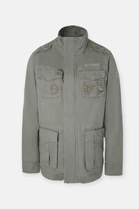 Silbon Chaqueta militar parches dye