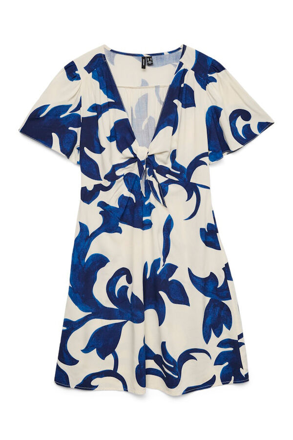 Vero Moda Vestido corto manga corta Blanco