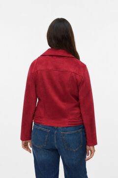 Vero Moda Curve Cazadora biker de antelina