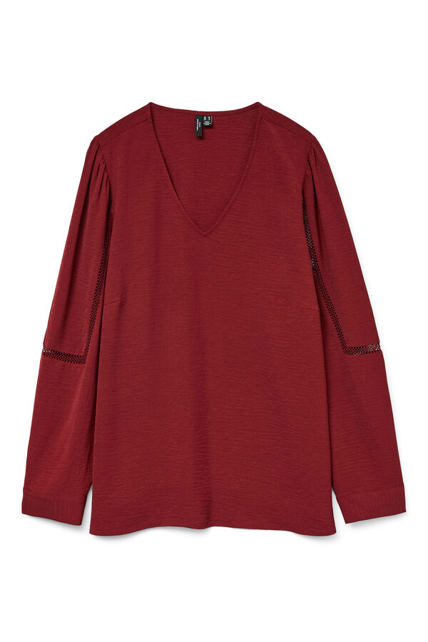 Camisa cuello pico Curve Camisas y blusas de mujer SPF