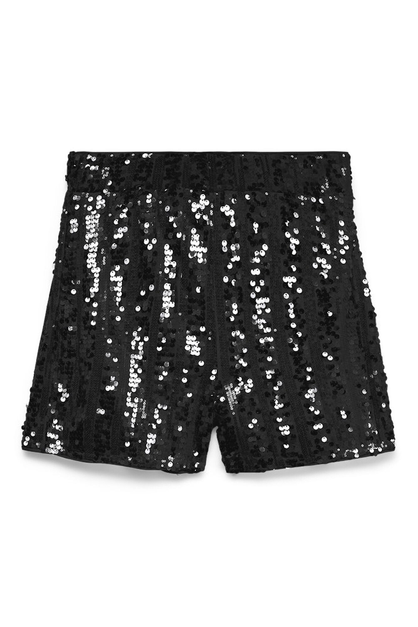 Vero Moda Shorts de festa femininos com lantejoulas