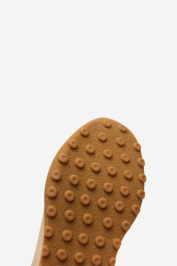 Cortefiel Zapatilla nylon Marr&oacute;n